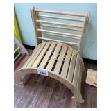 WOOD ARCH BRIDGE AND FOLDING TRIANGLE CLIMBER