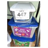 (3) CONTAINERS - THEMED ACTIVITY KITS