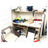 CONTENTS OF SHELF, FLOOR DOLLIES, MISC.