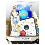 TIMER, GLOBE, SCIENCE BOTTLE, MISC.