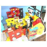 FIRE STATIONS, ASSORTED PLAY CENTERS