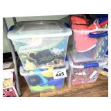 (4) TOTES - ACTIVITY SETS