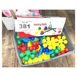 BALANCING BALLS, BUILDING PIECES