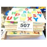 RACK OF ASSORTED PUZZLES