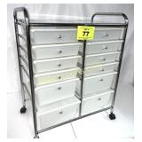 CRAFT SUPPLY CART - 12 DRAWER ON CASTERS
