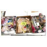 3 BOXES OF CRAFT SUPPLIES