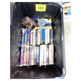 VHS TAPES - PLASTIC TOTE NOT INCLUDED