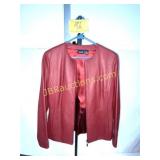 HILLARD & HANSON SIZE M LADIES LEATHER JACKET