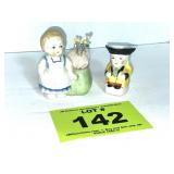 ANTIQUE JAPANESE PIN CUSION AND MINI TOBY CREAMER