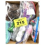BOX OF CRAFT SUPPLIES