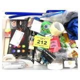 DESK SUPPLIES AND BATTERY TEA LIGHT CANDLES