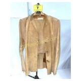 LEATHER FRINGE JACKET AND PANTS    -  NICE