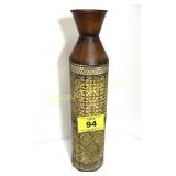 TALL METAL VASE
