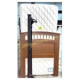 TWIN BED - FRAME, HEADBOARD, MATTRESS & SPRING