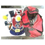 SOFTBALL EQUIPMENT AND BAG