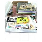 CRAFT BOOKS AND PLASTIC CONTAINER