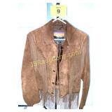 LEATHER FRINGE SIZE M JACKET - NATIVE / WESTERN