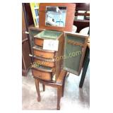 JEWELRY CABINET MISSING BOTTOM DRAWER