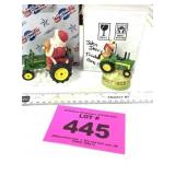 JOHN DEERE SANTA AND TRINKET BOX