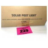 NIB SOLAR POST LIGHTS QTY 12