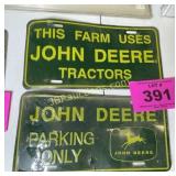 JOHN DEERE LICENSE PLATES