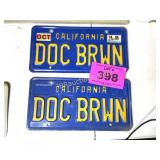 CALIFORNIA DOC BRWN CUSTOM LICENSE PLATES