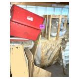 RED TUBS, WOOD SCRAPS