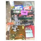 ASST TOOLS, DRILL BITS, STAPLE GUNS, ETC.