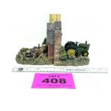 JOHN DEERE BOOKENDS - MISSING STEERING WHEEL