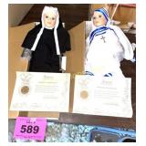 MOTHER SUPERIOR & SISTER THERESA  DOLLS