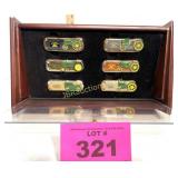 JOHN DEERE FRAKNKLIN MINT POCKET KNIFE SET