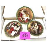 NORMAN ROCKWELL CHRISTMAS PLATES