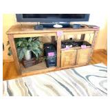 WOOD SOFA TABLE / TV STAND (NO CONTENTS INCLUDED!)