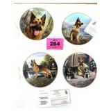 DANBURY MINT GERMAN SHEPHERD PLATES
