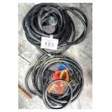 2 LONG EXTENSION CORDS - ONE DOES NOT HAVE AN END