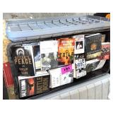 LARGE TOTE OF BOOKS W LID