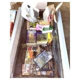 LARGE TOTE OF BOOKS W LID