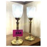 BRASS BED LAMPS