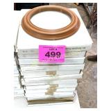 (12) WOOD ROUND COLLECTOR PLATE FRAMES