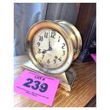 CHELSEA SHIP'S BELL BRASS CLOCK