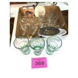 COKE GLASSES, DRINK GLASSES, PLATES