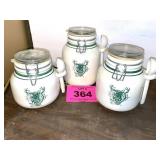 JOHN DEERE CANISTER SET W SPOONS