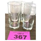 SET OF 4 JOHN DEERE GLASSES