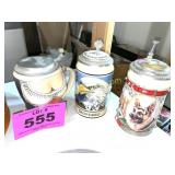 BUDWEISER STEINS