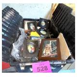 PLASTIC TOTE OF PICTURES