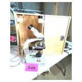 OLYMPUS JAPAN 2252461 MICROSCOPE & BOX