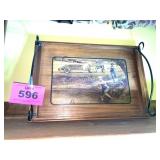 JOHN DEERE FISHING BOYS TRAY