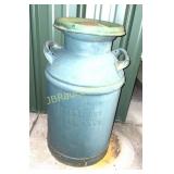 JENSENS CRY TOPEKA KANS CREAM CAN ANTIQUE