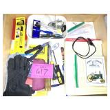 DRAWER CONTENTS, TOOLS, OFFICE SUPPLIES