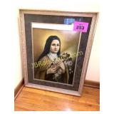 LARGE SAINT THERESA PICTURE